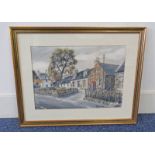 P HEINZEL KINCARDINE O'NEIL SIGNED, FRAMED WATERCOLOUR,