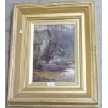 HERBERT SMALL, THE OLD MILL, SIGNED, GILT FRAMED OIL PAINTING,