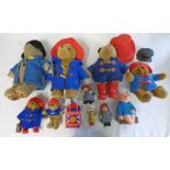 SELECTION OF VARIOUS PADDINGTON BEAR TEDDY BEARS