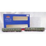 BACHMANN 31-329 00 GAUGE CLASS 105 TWO CAR DMU BR GREEN WITH SPEED WHISKERS 8 DCC.