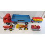 TRIANG TINPLATE TRANSPORTER AND OTHERS