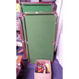 CHILDS SNOOKER TABLES TOGETHER WITH BALLS & TRIANGLE