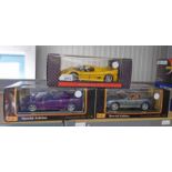 THREE MAISTO 1:18 SCALE MODEL CARS INCLUDING FERRARI F50 (1995) TOGETHER WITH LAMBORGHINI JOTA