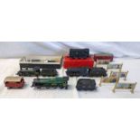 SELECTION OF PLAYWORN 00 GAUGE LOCOMOTIVES AND ACCESSORIES