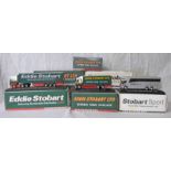 EIGHT ATLAS EDITIONS 1:76 SCALE EDDIE STOBART RELATED HGVS INCLUDING LEYLAND DEAF FT 85CF