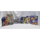 SELECTION OF STAR WARS FIGURES INCLUDING YODA, R5-D4, EPIC FORCE PRINCESS LEIA ORGANA AND OTHERS.
