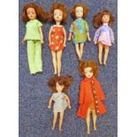 SELECTION OF VINTAGE SINDY (1960S) DOLLS Condition Report: The fingers and toes
