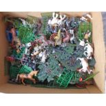LARGE SELECTION OF VINTAGE BRITAINS ANIMALS VEHICLES, PEOPLE,