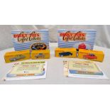 TWO ATLAS EDITION DINKY TOYS COFFRET COLLECTORS SETS INCLUDING 24 UXT - LES TAXIS DE POISSY