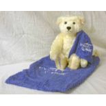 STEIFF 660801 OCEAN TEDDY BEAR 2002 WITH BAG AND CERTIFICATE