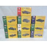 TEN ATLAS EDITIONS 1:43 SCALE MODEL CARS FROM THE CLASSIC SPORTS CARS SERIES INCLUDING PEUGEOT 403