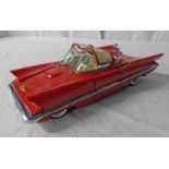 VINTAGE JAPANESE 'ALPS' FUTURA LINCOLN CONCEPT TINPLATE FRICTION CAR.