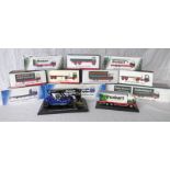 ELEVEN ATLAS EDITIONS 1:76 SCALE EDDIE STOBART RELATED MODEL VEHICLES INCLUDING SCANIA R440 TOPLINE