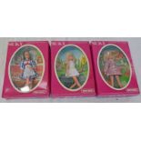 THREE MATCHBOX/LESNEY SUKY POCKET SIZED DOLLS INCLUDING LP-2 NURSE TOGETHER WITH LP-3 TENNIS PLAYER