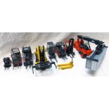 SELECTION OF NINE MODEL FORK LIFTS INCLUDING LINDE C4583, LINDE E25,