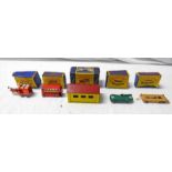 SELECTION OF MATCHBOX LESNEY MODEL VEHICLES INCLUDING D TYPE JAGUAR, DOUBLE DECKER BUS,