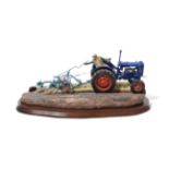 Border Fine Arts 'At the Vintage' (Fordson E27N Tractor), model No. B0517 signed to base by Ray