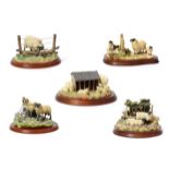 Border Fine Arts Sheep Models Comprising: 'Spring Cover' model No. B0298, limited edition 565/