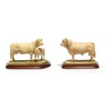 Border Fine Arts 'Charolais Bull' (Style One), model No. L112, limited edition 1387/1500 and '