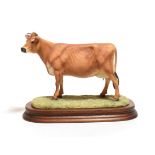 Border Fine Arts 'Jersey Cow (Horned)', model No. L111 by Ray Ayres, limited edition 162/1250, on