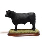 Border Fine Arts 'Aberdeen Angus Bull' (Style Three), model No. B0773 by Jack Crewdson, limited