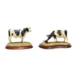 Border Fine Arts 'Holstein Bull', model No. B0308, limited edition 222/1750 and 'Holstein Friesian