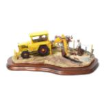 Border Fine Arts 'Laying the Clays' (Farmer laying land drains, Ayrshire Cows), model No. B0535 by