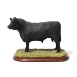 Border Fine Arts 'Aberdeen Angus Bull' (Style Three), model No. B0773 by Jack Crewdson, limited