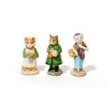 Beswick Beatrix Potter Figures Comprising: 'Ginger', 'Simpkin' and 'Susan', all BP-3b (9)