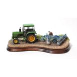 Border Fine Arts for John Deere 'Greasing the Wheels', model No. B1144 by Ray Ayres, limited edition