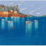 Steve Bowden (Contemporary) ''Onshore Breeze'' Signed, acrylic on board, 57cm by 58cm Artist's