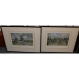 Lionel Edwards prints, Beaufort Hunt and Beaufort Hunt before Badminton House