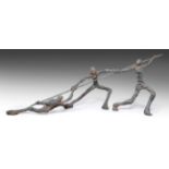 Ann Vrielinck (b.1966) Belgian ''Arrange'' Bronze, number 2/48, 71cm by 200cm Artist's Resale