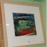 Hamish MacDonald (21st century) Scottish poppy field, Loch Lomond, signed and numbered 537/600