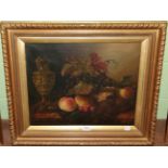 H* Rimmer (20th century) Still life with pears and cherries, signed and dated 1903, oil on canvas,