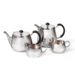 A Four-Piece Elizabeth II Silver-Plated Tea and Coffee-Service, by Walker and Hall, Sheffield, circa