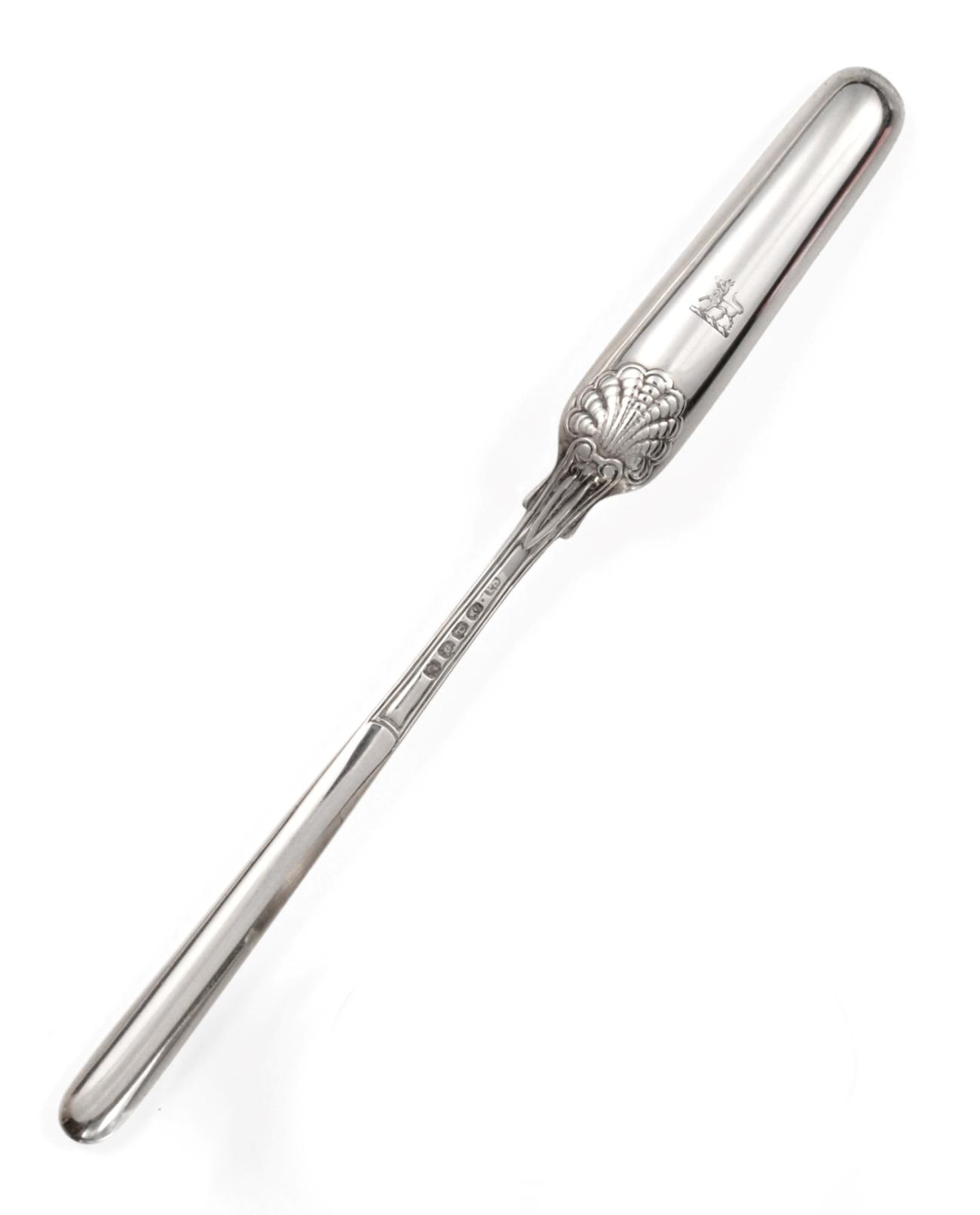 A George III Silver Marrow-Scoop, by Paul Storr, London, 1819, of typical form, the back of the