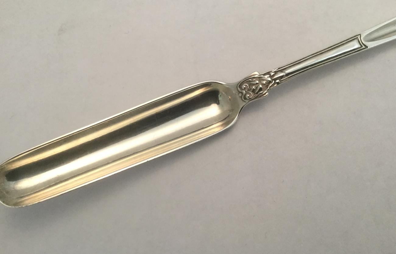 A George III Silver Marrow-Scoop, by Paul Storr, London, 1819, of typical form, the back of the - Image 4 of 4