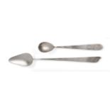 Two Elizabeth II Silver Spoons, by Philippa Jane Merriman, Sheffield, 2001, each with a plain