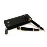 A Montblanc Boheme Vert Fountain-Pen and Mechanical-Pencil, Circa 2000, the fountain-pen with bi-