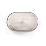 A George III Silver Snuff-Box, by Robert Cattle and James Barber, York, 1807, oval with reeded