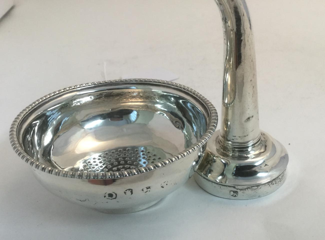 A George III Silver Wine-Funnel, Maker's Mark Rubbed, London, 1769, of typical form, with - Image 3 of 5