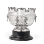 A Victorian Silver Punch-Bowl, by William Hutton and Sons, London, 1900, in the form of a Queen Anne