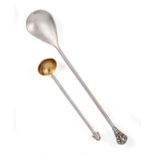 Two Elizabeth II Silver Spoons, by Martyn Pugh, Birmingham, 2002, one with cast berry finial, the