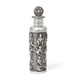 An Indian Silver Scent-Bottle, with import marks for David and George Edward, Glasgow, 1895,