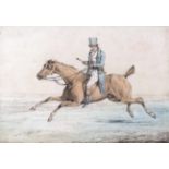 Henry Thomas Alken (1785-1851) Trotting On Watercolour and pencil, 17.5cm by 26cm Exhibited: '