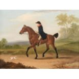 Francis Sartorius (1734-1804) A gentleman riding out with his Spaniel Signed and dated 1786, oil