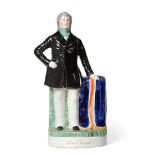 A Staffordshire Pottery Figure of Daniel O'Connell, 19th century, 46cm high See illustration