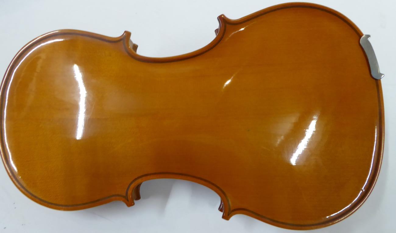 Violin 14'' two piece back, no maker's mark or label, cased with bow - Image 6 of 10