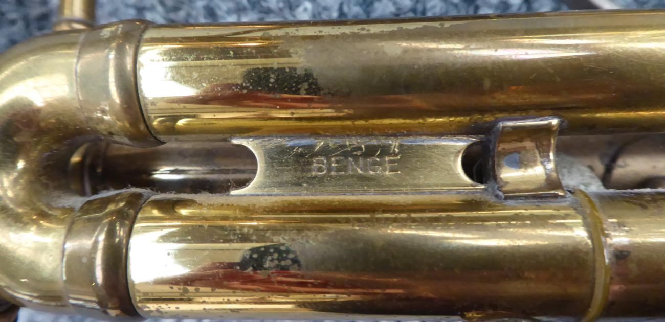 Trumpet Custom Built By E Benge, Los Angeles Calif. Resno-Tempered Bell 3, serial number 24540 ( - Image 14 of 15